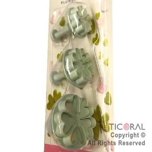 CORTANTE CON EXPULSOR FLOR TREBOL 3 X 1